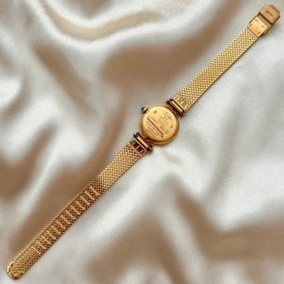 AUTHENTIC VINTAGE CARTIER GOLD WATCH - WITH BOX - Picture 6 of 7